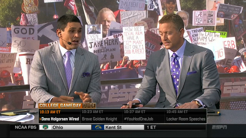Illustration for article titled A Tuscaloosa College GameDay Sign Roundup